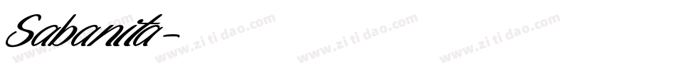 Sabanita字体转换