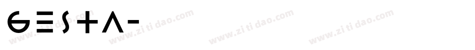 Gesta字体转换