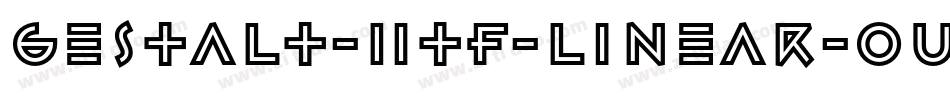 Gestalt-HTF-Linear-Outline字体转换