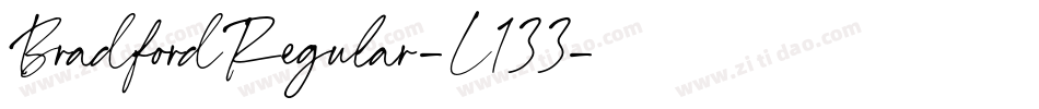 BradfordRegular-L133字体转换