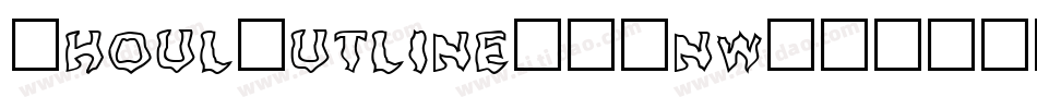 GhoulOutline-MAnw字体转换
