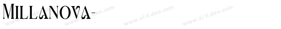 Millanova字体转换