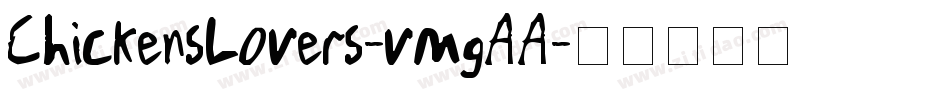 ChickensLovers-vmgAA字体转换