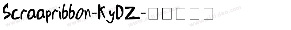 Scraapribbon-KyDZ字体转换