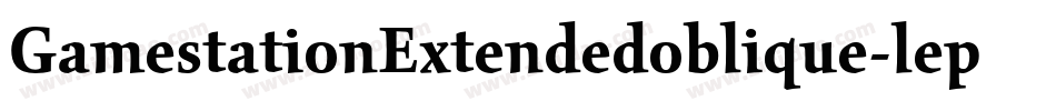 GamestationExtendedoblique-lepe字体转换