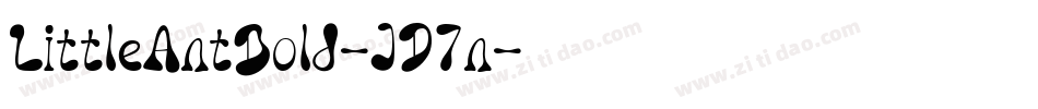 LittleAntBold-JD7n字体转换