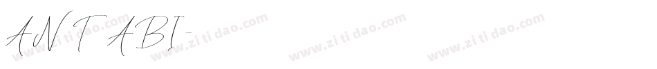 ANTABI字体转换