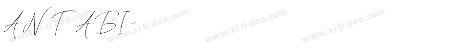 ANTABI字体转换