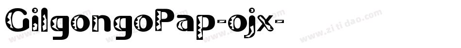GilgongoPap-ojx字体转换