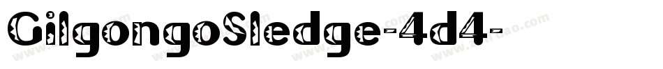 GilgongoSledge-4d4字体转换