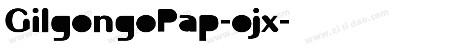 GilgongoPap-ojx字体转换