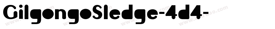 GilgongoSledge-4d4字体转换