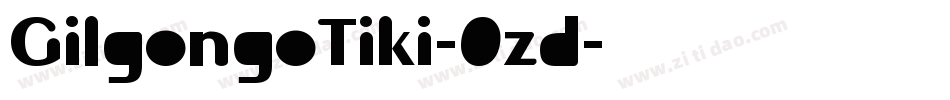 GilgongoTiki-0zd字体转换