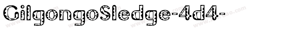 GilgongoSledge-4d4字体转换