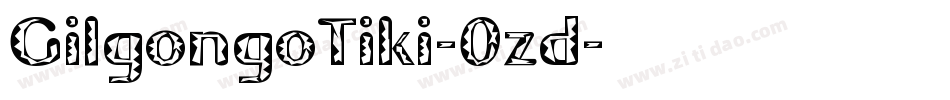 GilgongoTiki-0zd字体转换