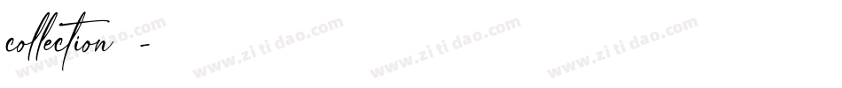 collection字体字体转换