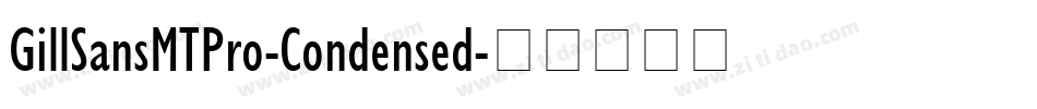 GillSansMTPro-Condensed字体转换