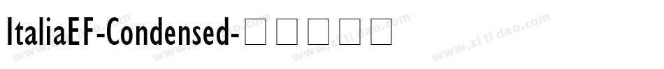 ItaliaEF-Condensed字体转换