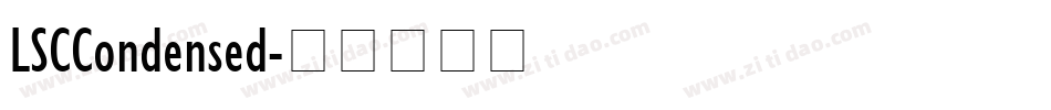 LSCCondensed字体转换