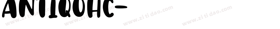 ANTIQOHC字体转换