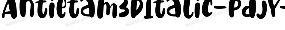Antietam3DItalic-pdjy字体转换