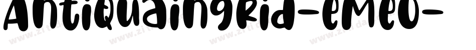 Antiquaingrid-eMeO字体转换