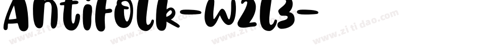 AntiFolk-w2l3字体转换
