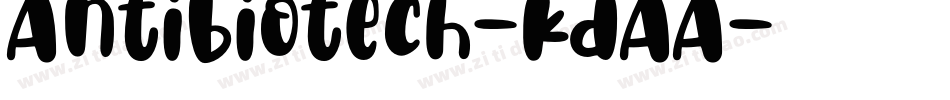 Antibiotech-KdAA字体转换