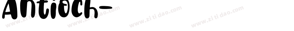 Antioch字体转换
