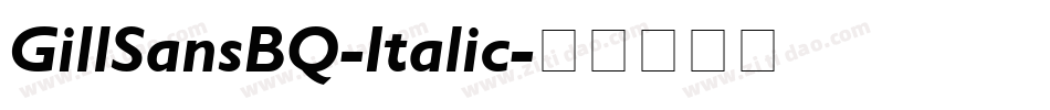 GillSansBQ-Italic字体转换