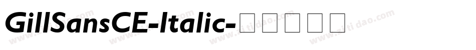 GillSansCE-Italic字体转换