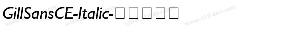 GillSansCE-Italic字体转换