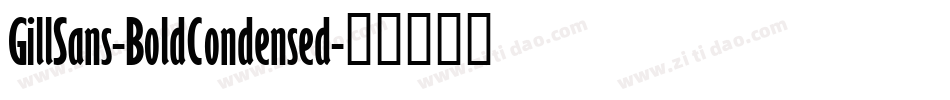 GillSans-BoldCondensed字体转换