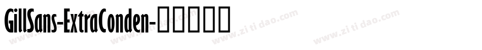 GillSans-ExtraConden字体转换