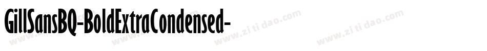 GillSansBQ-BoldExtraCondensed字体转换