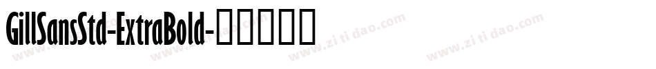 GillSansStd-ExtraBold字体转换