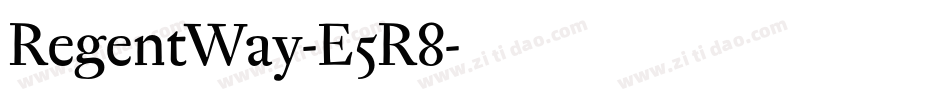 RegentWay-E5R8字体转换 RegentWay-E5R8字体转换