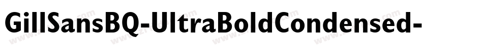 GillSansBQ-UltraBoldCondensed字体转换