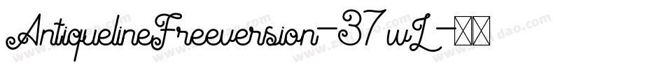 AntiquelineFreeversion-37wL字体转换