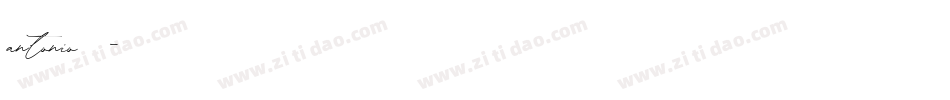 antonio字体字体转换