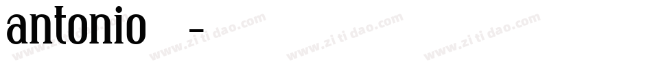 antonio字库字体转换