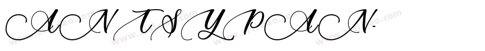ANTSYPAN字体转换
