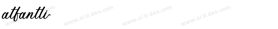 atfantli字体转换