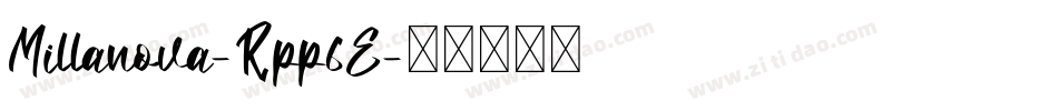 Millanova-Rpp6E字体转换