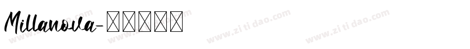 Millanova字体转换