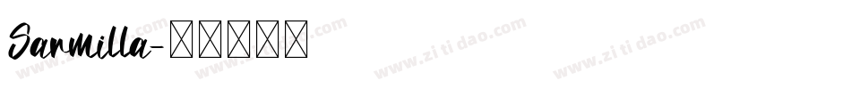 Sarmilla字体转换