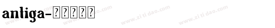 antiga字体转换