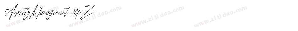 AnxietyManagement-30pZ字体转换