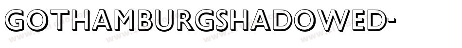 GothamburgShadowed字体转换