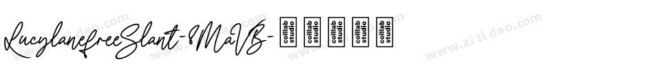 LucylanefreeSlant-8MaVB字体转换